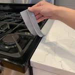 1PC Silicone Stove Gap Cover Kitchen Counter Gap Filler Heat Resistant Oven Gap Filler Between Kitchen Appliances Washing Machin