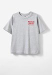 Cotton On Jonny Short Sleeve Print Tee - Fog Grey Marle whistler Canada