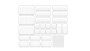 25-PIECE Transparent Plastic Drawer Organizer Set