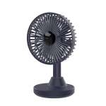 Syntech Orico Oscillatingdeskfan |voltage: 3.7V Battery Capacity: 3000MAH| Charging Interfacetype-c Speed ADJUSTMENT1 2 3 Black
