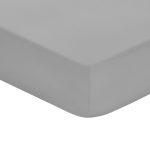 Easy Care 144 Thread Count Polycotton Fitted Sheet Grey - King 182X192X30CM