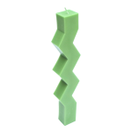 Zig Zag Candle Cinnamon Pear Scented - Green