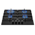 Totai 60CM 4 Burner Gas On Glass Hob