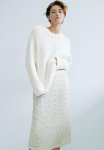 Fluffy-knit Jumper - White