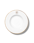 - Gold Rimmed Pasta Bowl
