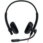 Canyon PC Headset HS-07 PC MIC 3.5 USB Flat 2.8M Black