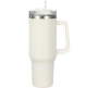 Double Wall Vacuum Flask & Straw Stainless Steel Tumbler 1.2 L