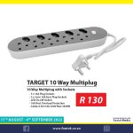 TT-F02-10 Target Electrical 10 Way Multiplug 0.5M