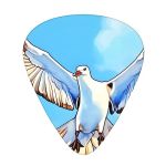 Seagulls In Flight 12 Piece Set Of Guitar Paddles Suitable For Bass Electric Guitar Ukulele Including Thin Medium And Thick