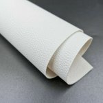 Faux Leather : 1 Piece White Litchi