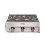 Deep Gas Grill With Cast Iron Grids - Stainless Steel - 6 Burner Deep Gas Grill