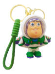 Buzz Figurine Schoolbag Tag & Keyholder - Toy Story - Green - Big Head