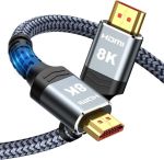 2M 8K HDMI 2.1 Cable 48GBPS Uhd Ultra High Speed Slim HDMI Cord 8K@60HZ
