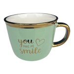 GREE N Gold You Make Smile Ceramic Mug