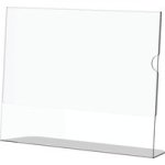 Acrylic Menu Holder Single Sided A5 Landscape Box 5 DP0105L-Z