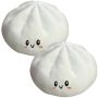 Giant Dumpling Stress Ball For Adults Slow Rising Squeeze Plush Toy 2PCS