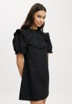 Cotton On Zoe Cutwork Ruffle MINI Dress - Black