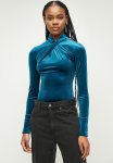 Superbalist Velour Wrap Bodysuit - Moroccan Blue