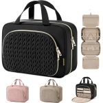 Bagsmart Travel Toiletry Bag With Jewelry Organizer Hanging Travel Bag For Toiletries Makeup Cosmetic Bag Organizer Carry-on Tra