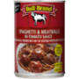 Bull Brand Spaghetti & Meatballs In Tomato Sauce Can 400G
