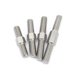 2 Pcs 304 Stainless Steel Double-ended Positive And Negative Tooth Threaded Rodsfor Mechanical Industrial Supplies ELECTRICALM10