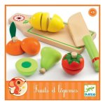Wooden Food Fruit And Vegetables To Cut