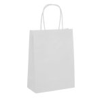 Medium White Party Bag With Handle Pack Of 10