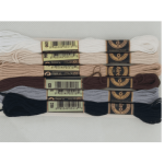 6 Skeins Embroidery Thread Natural Shades - Stitch And Go