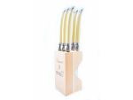Laguiole By Andre Verdier Steak Knife Set With Stand 6-PIECE Ivory