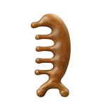 Saeeycue Authentic Green Sandalwood Comb Gua Sha Scraping Scalp Massager Head Head Neck Hands And Legs B