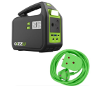 Gizzu - 242Wh Portable Power Station + 3m Heavy Duty Extension Lead (Green)