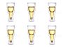 6 Beer Glasses Clear Double Wall Insulated Pub Mug Upside Down Design