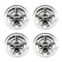 4PCS 5 Spoke Design Hub Cap For Golf Carts For Club Car Ezgo Yamaha