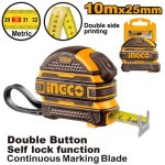 Ingco Tape Measure R case 10MX25MM