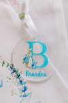 Acrylic Easter Tag - Blue Peter Rabbit Initial