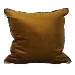 Golden Scatter With Scratch Woven Trim Scatter Cushion
