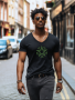 Rouge Tee - Militaire Series - Black - Small / Centre