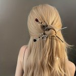 1PC Gothic Style Hair Pin Rose Vine Decoration Hair Dish Stylish Hair Decorative Accessories For Women
