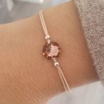 Brodey 925 Sterling Silver Love Friendship Round Cord Bracelet Adjustable Size: 12-24CM