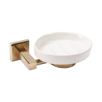 B Series - Brushed Gold Sq Soap Dish