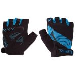 Lizzy Swerve – Ladies Short Finger Glove – Black & Cyan