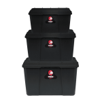 Mts Pride 3 Piece Storage Boxes - Full Black