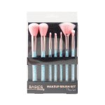 Basics Beauty Cosmetic Brush Set With Handle Pink