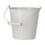 The Urbanist - Zinc Plated Iron Flowerpot - White