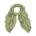 K signature Jacquard Scarf -oil Green