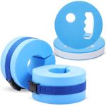 Hungdao 4 Pcs Water Aerobics Set For Aquatic Exercise Resistance Fitness Workout Equipment Include 2 Water Exercise Disc 2 Float