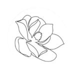 Small Sticker - One Line Orchid Flower