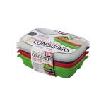 3 Piece Meal Seal Container Set Assorted