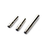 Zhusrod Nickel Silver Fly Rod Ferrules Bamboo Rod Compatible 10 64-20 64 Inches Hand-waxed Polish 12 64" 2 Male 1 Female Ferru