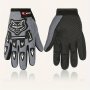 Children's Black Leopard Full Finger Non-slip Cycling Gloves Breathable Sports Suitable For Outdoor Sports Ages 8-12